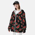 thumbnail image 3 of Lsque Watermelon Pattern UPF 50+ Lightweight Sun Protection Men's Women's Long Sleeve Shirt, Hoodie Performance -Small, 3 of 7