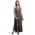 thumbnail image 1 of Bimba Bird Ladies Sleeveless Long Print Maxi Dress with Side Slits Summer Wear-Large, 1 of 6