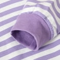 thumbnail image 4 of Cowsor Girls' Striped Long Sleeve Top – Round Neck (6-14Y), 4 of 7