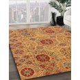 thumbnail image 2 of Ahgly Company Tapis d'Intérieur Carrés Abstraits Jaunes Abstraits pour Aire, 5 Pieds Carré, 2 of 6