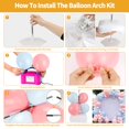 thumbnail image 4 of RUBFAC Kit d'Arche de Ballon et Pompe à Ballon, Support d'Arche de Ballon Réglable de 10 Pieds de Large pour Cadre de Plancher avec Bases de Pompe Électrique Accessoires de Ballons pour Anniversaire, 4 of 7