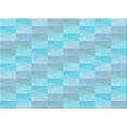 thumbnail image 1 of Ahgly Company Tapis Rectangulaire Lavable en Machine Intérieur Bleu Turquoise Vert Transitionnel, 4 Pieds x 6 Pieds, 1 of 1
