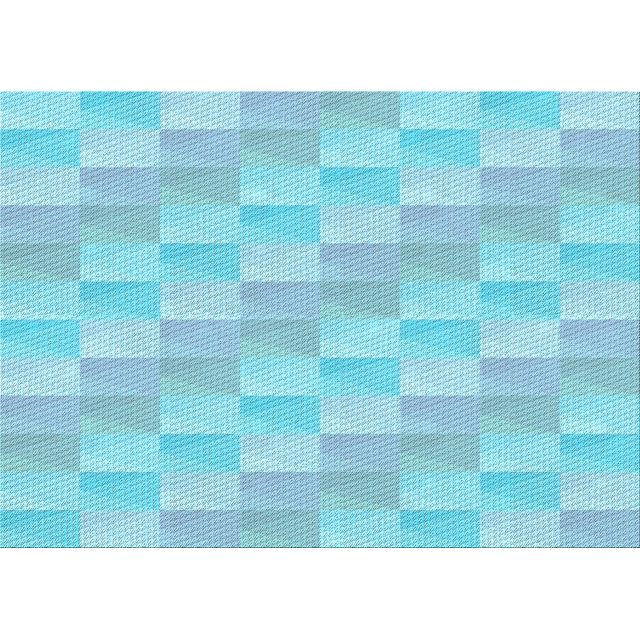 Ahgly Company Tapis Rectangulaire Lavable en Machine Intérieur Bleu Turquoise Vert Transitionnel, 4 Pieds x 6 Pieds
