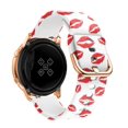 thumbnail image 1 of ALMNVO (Single pack 3pack) 20mm Compatible with Galaxy Watch 5 4 40/44mm Watch 5 Pro 45mm Samsung Galaxy Watch 4 Classic 42/46mm Galaxy Watch Active 2/3 Flower Silicone Pattern Replacement Strap, 1 of 6