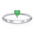 thumbnail image 2 of Heart Birthstone Ring - Emerald (May), 2 of 6
