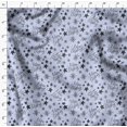 thumbnail image 4 of Soimoi Blue Poly Georgette Fabric Star & Snowflakes Text Print Fabric by the Yard 42 Inch Wide, 4 of 5