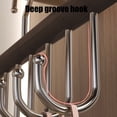 thumbnail image 4 of Organisateurs de Garde-Robe et Crochet de Ceinture de Rangement pour Gestionnaire de Garde-Robe et Support de Ceinture de Rangement, avec 8 Crochets, Crochet en Bois Multifonction et Robuste Porte-Cravates pour Organisateur de Garde-Robe, 4 of 6