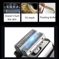 thumbnail image 3 of KEMEI Men’s Two Floating Blades Reciprocating Shaver with LCD Display, KM-2028 Silver, 3 of 6