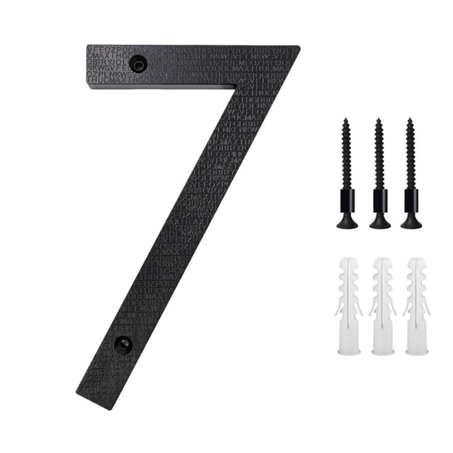 Meitianfacai 5 Inch Modern Metal House Numbers Black Door Number House Address Letters And Numbers For Outside Signs