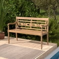 thumbnail image 1 of Gymax 2-Person Garden Bench w/ Wide Backrest & Curved Armrests for Backyard, 1 of 10