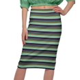 thumbnail image 4 of Moomaya Jupe Imprimée Longueur Genou pour Femmes Grande Taille Jupe en Poly Spandex, 4 of 6
