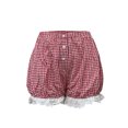 thumbnail image 5 of TIMIFIS Women Bloomers Ruffle Pumpkin Pants Cute Sweet Elastic Waist Multi Layer Cake Stacking Sleeping Short Bottom Lace Trim Skirt Pants, 5 of 5