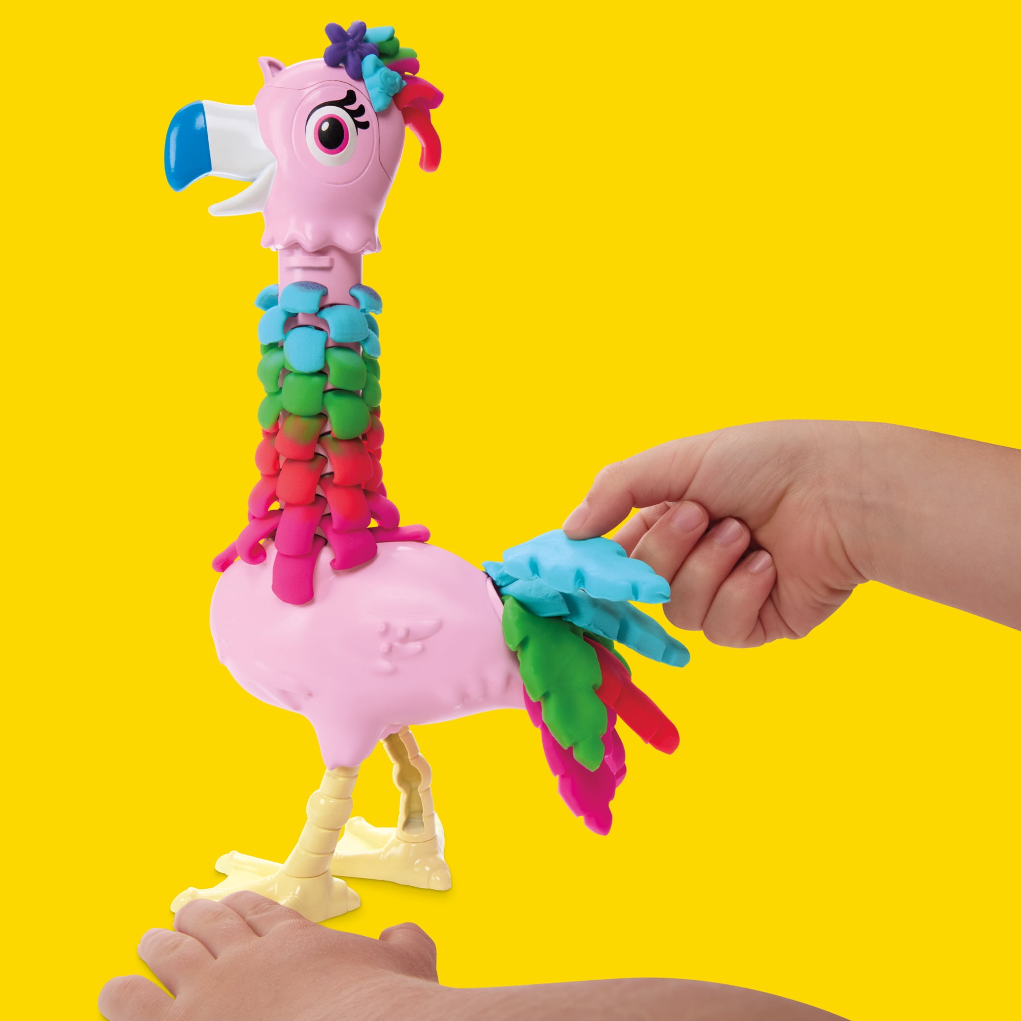 Play-Doh Flamant rose rigolo, coffret de pâte à modeler avec 5 accessoires, jouets d'animaux, loisirs créatifs pour enfants, dès 3 ans