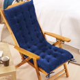 thumbnail image 4 of SUTENGDA Rainproof Rocking Chair Cushion -Weather Replacement Cushion  Indoor/Outdoor High Back Chair Cushion  Patio Chair Seat Cushions (Blue Premium   18.9” x 47.3”), 4 of 6