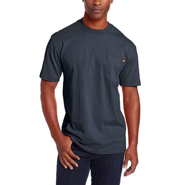 Dickies T-Shirt à Manches Courtes pour Homme, Col Ras du Cou, 5X, Bleu Marine Foncé
