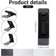 thumbnail image 2 of 2 Pack Foldable Keyboard Riser Stand, Adjustable Mini Laptop Feet with Three Tilt Angles and Anti-Slip Pads, Black, 2 of 5