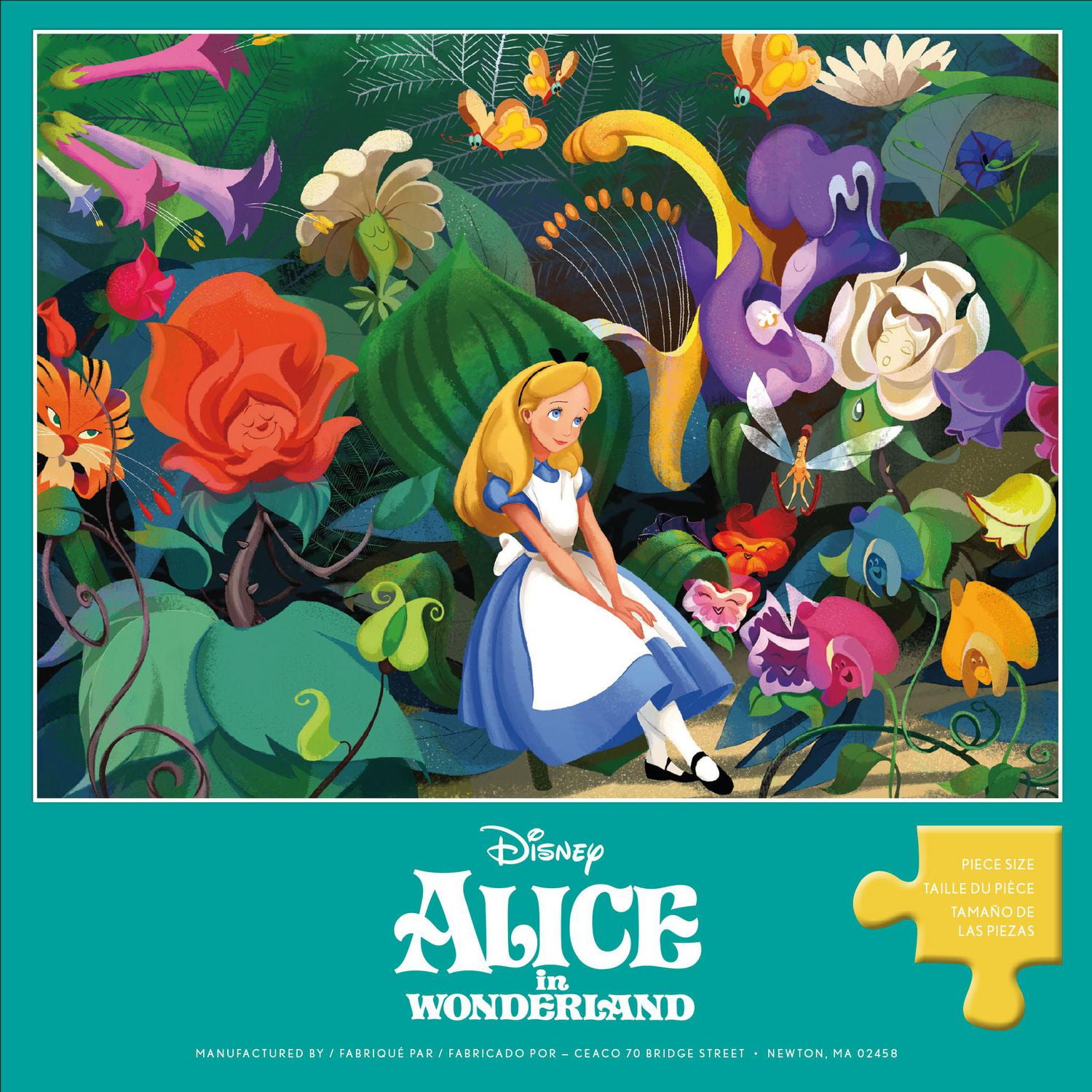 DISNEY 300 PIÈCES SURDIMENSIONNÉES - ALICE AU LAN DES MERVEILLES - PUZZLE 300 PIÈCES