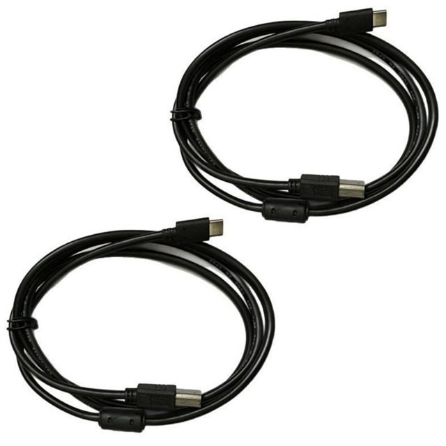 USB C to USB B 2.0 Printer Data Cable with Anti Interferences Technology for Connectivitys and Systems Compatibilitys