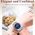 thumbnail image 3 of POEDAGAR Luxury Watch for Woman Quartz Waterproof Luminous Date Week Stainless Steel Watches Clock, 3 of 9