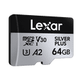 thumbnail image 2 of Lexar Professional 64GB SILVER PLUS microSDXC™ UHS-I Card, 2 of 4