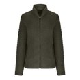 thumbnail image 4 of Pompotops Mode Femme Manches Longues Confortable Hauts Amples Poche Long Manteau Blouse Liquidation, 4 of 6