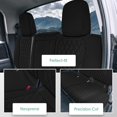 thumbnail image 2 of FH Group Custom Fit Neoprene Car Seat Covers for 2022-2024 Nissan Frontier Black Rear Seat, 2 of 5