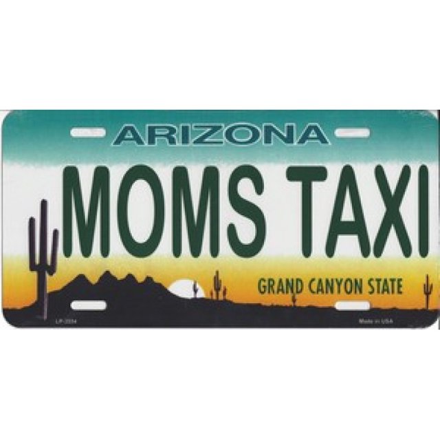 Plaque d'Immatriculation de Taxi Arizona Moms