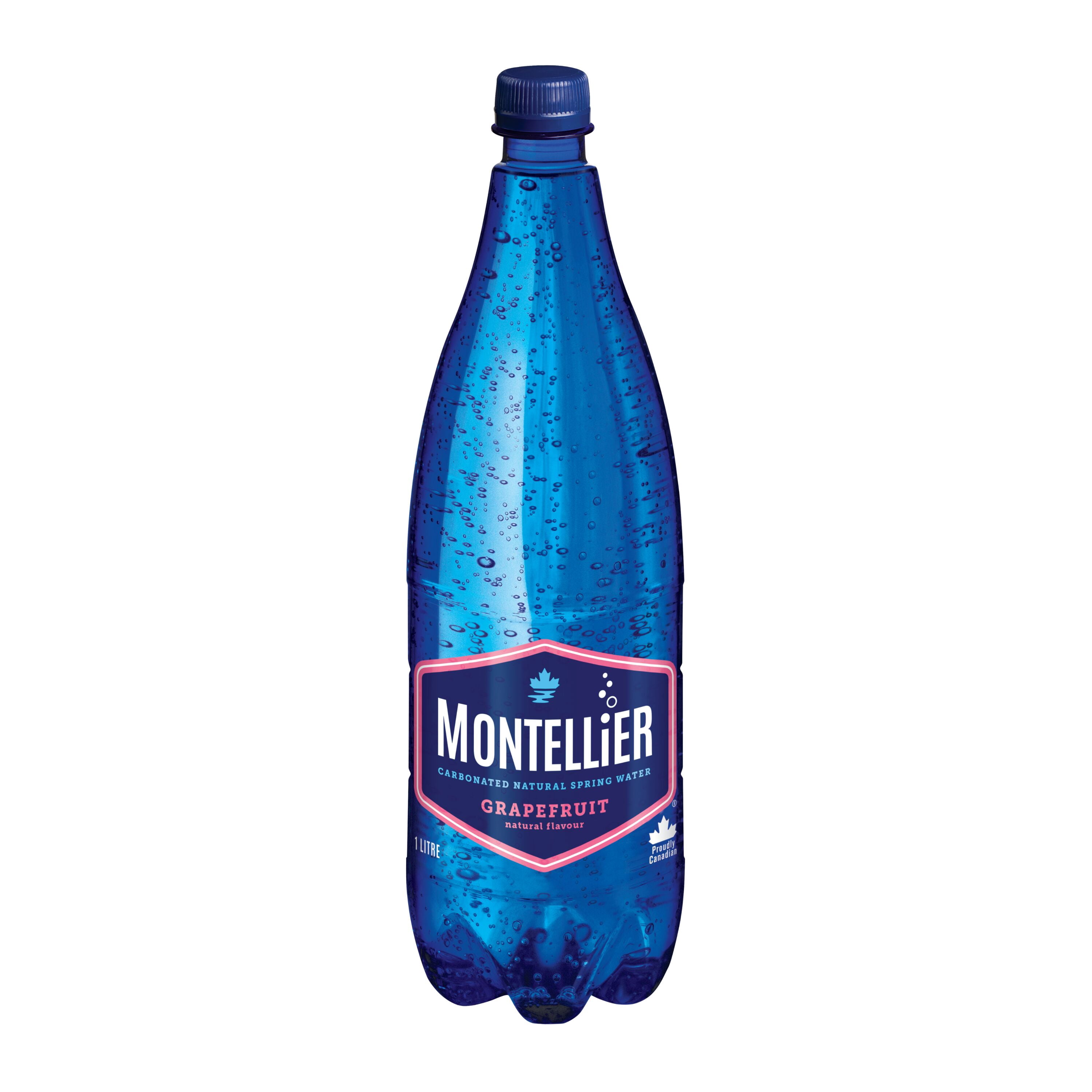Montellier Grapefriut Carbonated Natural Spring Water 1 L, Bottle