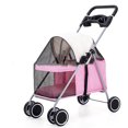 thumbnail image 1 of Poussette pour Chien, Poussette pour Animaux à 4 Roues Pliable Poussette Portable pour Chat Chiot Poussette de Jogging avec Multiples Facettes pour Chiot Chats Rats Lapins Sorties, 1 of 5