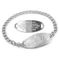 thumbnail image 1 of MedicEngraved Stainless Steel Custom Medical Alert Bracelet - 5mm Curb Link, 1 of 8