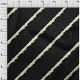 thumbnail image 3 of oneOone Polyester Spandex Black Fabric Stripe Craft Projects Decor Fabric Printed By The Yard 56 Inch Wide, 3 of 5