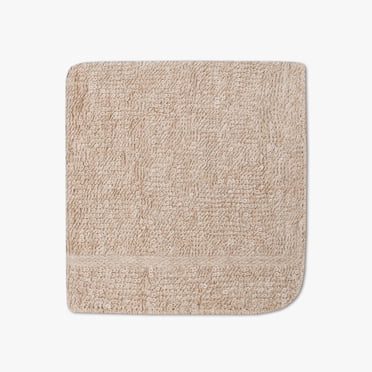 Mainstays Solid Washcloth,11" x 11", cotton/polyester blend, bleach-safe, Tan