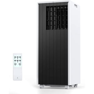 Portatif Air Conditionneurs 8000 BTU, 3-IN-1 Conditionneur portable avec salle de télécommande Air Conditionneur compact AC Unité de refroidissement Refroidit les chambres jusqu'à 250 Ft, Kit de fenêtres inclus