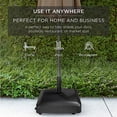 thumbnail image 4 of Best Choice Products Base de Parasol Mobile Remplissable, Support de Marché Robuste pour Patio, Terrasse, au Bord de la Piscine avec 4 Roues, 2 Verrous, 2 Boutons, Conception Résistante au Vent, Capacité de 123 Lb - Noir, 4 of 4
