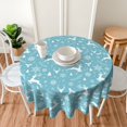 thumbnail image 2 of MesaSe Merry Christmas  Tablecloth 60 Inch，Winter Snowflake Decorative  Table Cloth with Dust-Proof Wrinkle Resistant for Home Kitchen Dining Room Patio Outdoor Picnic Party, 2 of 10