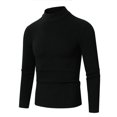 thumbnail image 2 of Xcmzpl Men's Turtleneck Sweater Long Sleeve Casual Ribbed Knitted High Neck Pullover Sweaters Solid Slim Fit Fall Sweaters, 2 of 6