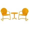 thumbnail image 1 of Crosley Furniture Griffith 3 Piece Metal Patio Conversation Set in Tangerine, 1 of 6