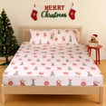 thumbnail image 2 of Gogreen 4PC Queen Christmas Sheet Set Deep Pocket Fit 16", Breathable Microfiber Soft Queen Sheet Set Warm Sheets, Luxury Hotel Style Christmas Decor Queen Bed Sheet Set, Christmas Gift, 2 of 8