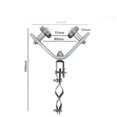 thumbnail image 1 of Dpityserensio Leg Pulley Proxy Hoist Pulley Suspension Round Flat Cable Steel Rope Angle Iron off Pulley Pulley Assembly, 1 of 1