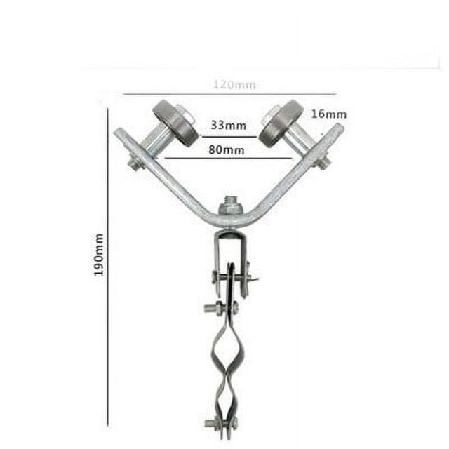 Dpityserensio Leg Pulley Proxy Hoist Pulley Suspension Round Flat Cable Steel Rope Angle Iron off Pulley Pulley Assembly