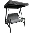 thumbnail image 1 of Deluxe two-seater swing with cushions and sides table, 1 of 2