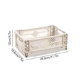 thumbnail image 4 of Feltree Desktop Folding Storage Basket Kitchen Household Refrigerator Industrial Style Coffee Corner Sundry Organising Basket Stackable Small Size, 4 of 8