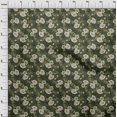 thumbnail image 4 of oneOone Tissu en Viscose Chiffon Vert Olive Foncé Floral Rétro Matériel de Robe Tissu Imprimé Tissu au Mètre 42 Pouces de Large, 4 of 5