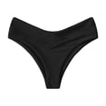 thumbnail image 2 of Women's V Cut High Waisted Swim Bottom Hipster High Cut Bikini Swimsuit Bottom, 2 of 6