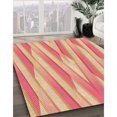 thumbnail image 3 of Ahgly Company Machine Washable Indoor Round Transitional Orange Area Rugs, 4' Round, 3 of 7