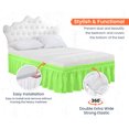 thumbnail image 3 of SGI Bedding 18 Inch Wrap Around Bed Skirt | Microfiber Bed Skirt | Fade Resistant, Wrinkle Free, Anti-static, Decorative, Extra Storage Space, Clutter-Free | King, Parrot Green, 3 of 6