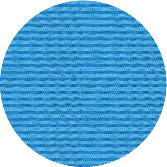 Ahgly Company Tapis d'Intérieur Rond Lavable en Machine Bleu Néon Transitionnel, 3 Pieds Rond