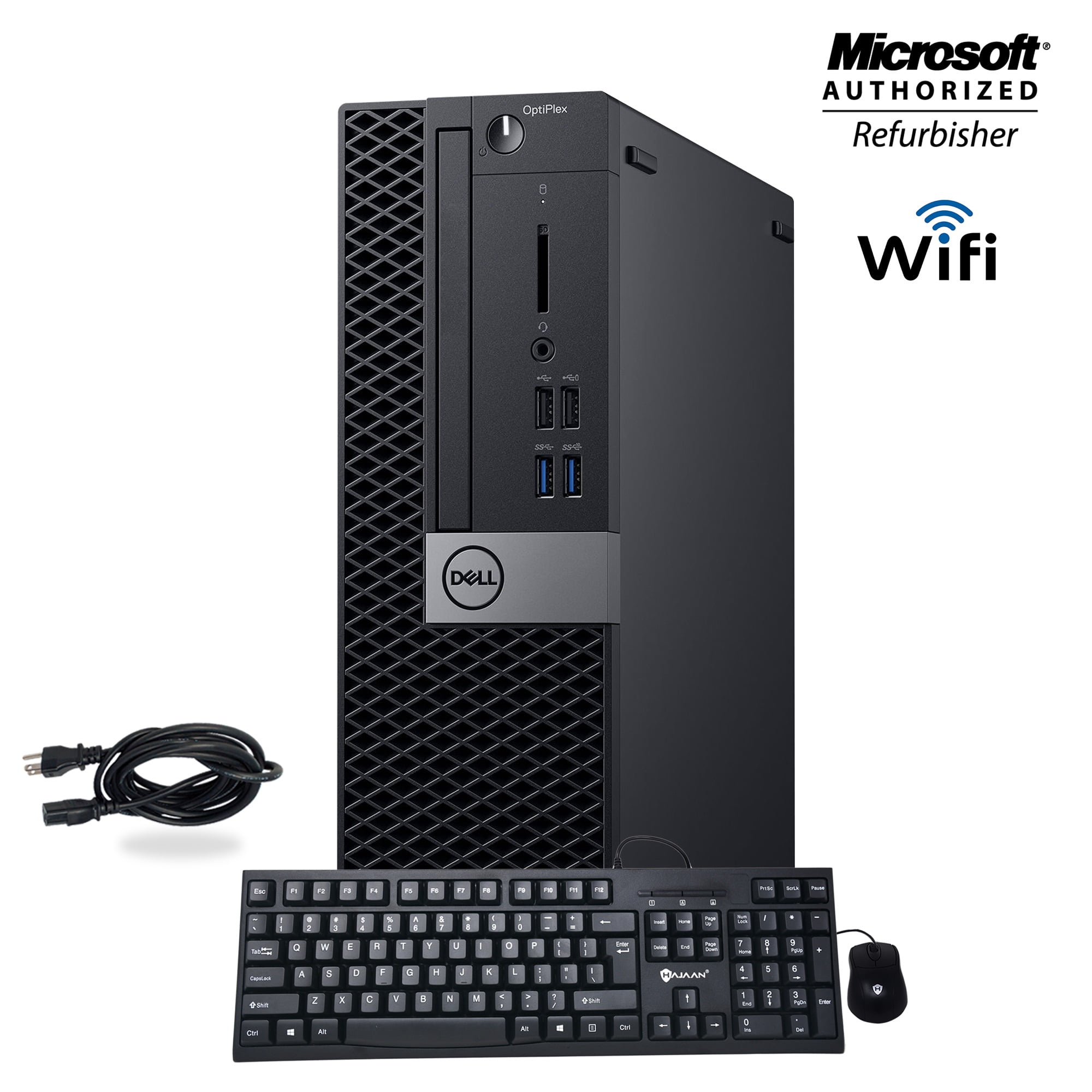 Dell Optiplex 5040 Desktop Computer PC, 3.20 GHz Intel i5 Quad Core Gen 6, 16 GB DDR4 RAM, 500GB (SSD), Windows 11 Pro 64bit, Keyboard &Mouse, WiFi, Refurbished