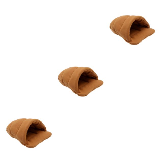 Dalazy Slipper Shape Pet Bed Soft And Comfortable Suitable For All Breeds Easy To Clean brown XS,> 3Set