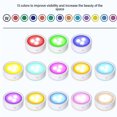 thumbnail image 4 of Under Cabinet Puck Light, Remote Control Warm RGB Closet Puck Lights Timing Battery Powered  For Wardrobes, 4 of 8